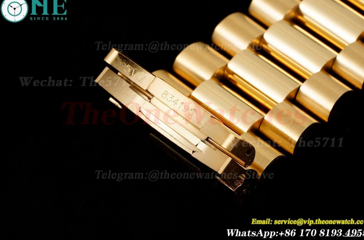 Textured DayDate Dial YG EWF YG 40mm A2836 Silver 0327